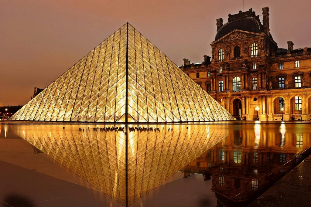 The Louvre Museum, Paris, France isone of the best museums in the world.
